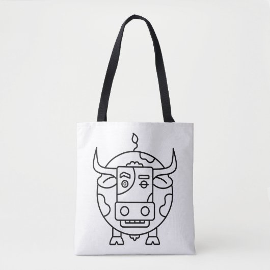 Stomme Stier _ Boodschappentas Tote Bag (Voorkant)