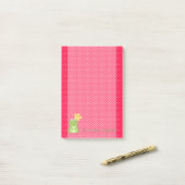 Stomme, stijlvol, pooldots, kikker post-it® notes (Op bureau)