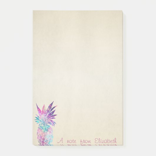 Stomme stijlvolle, ananas post-it® notes (Voorkant)