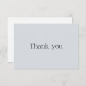 Stomme Stusty Blue Typography Swash Bedankt voor j (Voorkant / Achterkant)