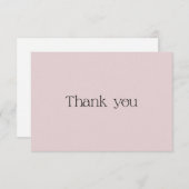 Stomme Stusty Pink Typografie Schuif Bedankt voor  (Voorkant / Achterkant)