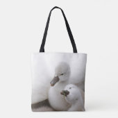 Stomme Swan Cygnets Tote Bag (Achterkant)