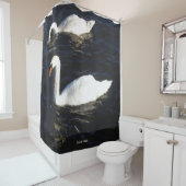 Stomme Swan douchegordijn (In situ)