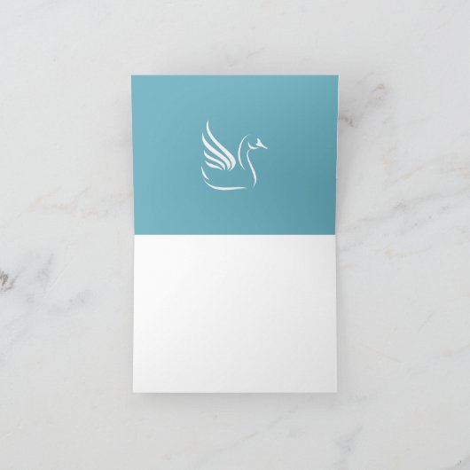 Stomme Swan Weddenschap Hartelijk dank Bedankkaart (Binnen)