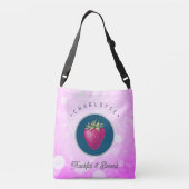 Stomme Thankful en Blessed Strawberry Voeg Jouw na Crossbody Tas (Achterkant)