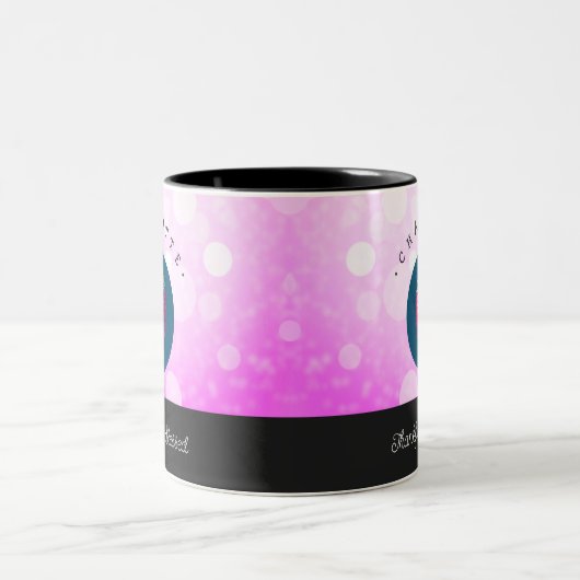 Stomme Thankful en Blessed Strawberry Voeg Jouw na Tweekleurige Koffiemok (Center)