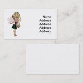 Stomme Toon Fairy in de groene en Paarse ventilato Visitekaartje (Voorkant / Achterkant)