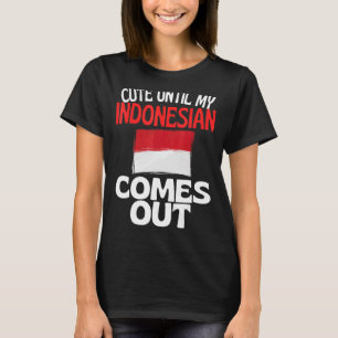 Stomme tot mijn Indonesische kom uit Indonesië T-shirt