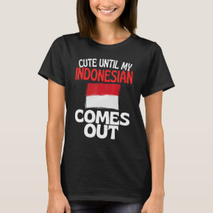 Stomme tot mijn Indonesische kom uit Indonesië T-shirt