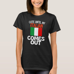 Stomme tot mijn Italiaan uit de grappige Italiaans T-shirt