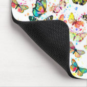 Stomme trendy waterverf splatters butterflies muismat (Hoek)