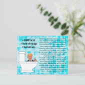 Stomme Trump Quotes, Flushing Toilets 15 maal Briefkaart (Staand voorkant)