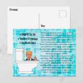 Stomme Trump Quotes, Flushing Toilets 15 maal Briefkaart (Voorkant / Achterkant)