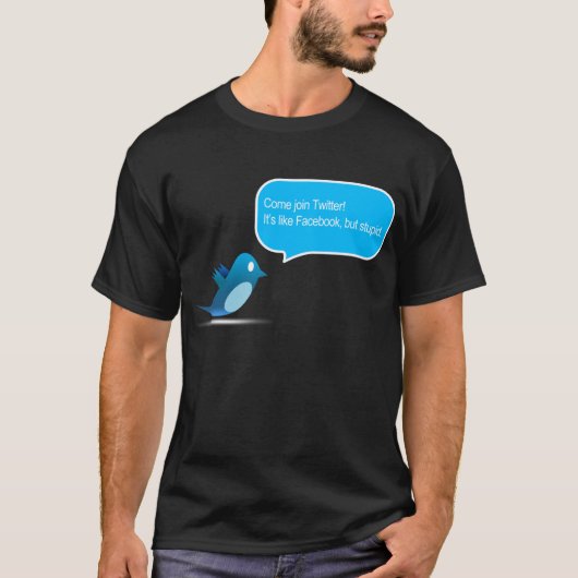 Stomme Twitter T-shirt (Voorkant)