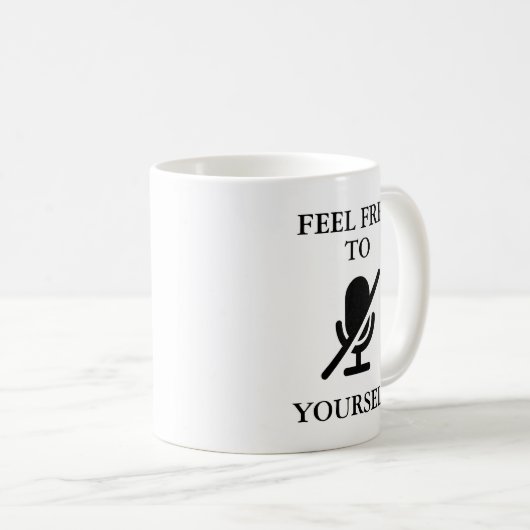 "Stomme uzelf" Funny Quote Video Call Home Work Koffiemok (Voorkant rechts)