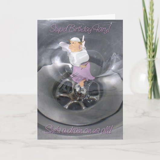 Stomme verjaardagskaart! kaart (Voorkant)