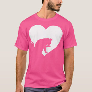 Stomme vintage die houdt van katten zwarte kat Fun T-shirt