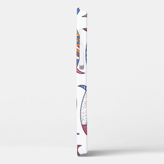 Stomme vis. Kinder achtergrond. Naadloos patroon. Case-Mate iPhone Case (Achterkant / Links)