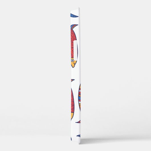 Stomme vis. Kinder achtergrond. Naadloos patroon. Case-Mate iPhone Case (Achterkant / Rechts)