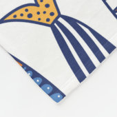 Stomme vis. Kinder achtergrond. Naadloos patroon. Fleece Deken (Hoek)