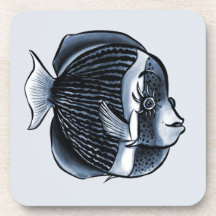 Stomme vis met Eyelashes Tropische Angelvis