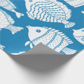 Stomme vis set. Decoratieve illustratie. Co Cadeaupapier (Hoek)