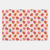 Stomme vlinders uit de jaren zestig, die papier ve inpakpapier vel (Voorkant 2)