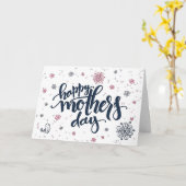 Stomme vogel en roze pony | HAPPY MOEDERDAG Kaart (Gele Bloem)