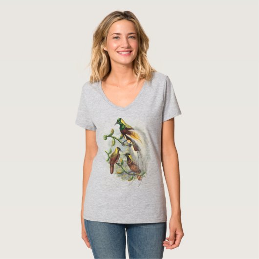 Stomme vogelhemden t-shirt (Voorkant volledig)