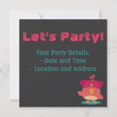 Stomme vogels met shadesdansen en paren kaart (Achterkant)