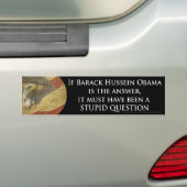 Stomme vraag bumpersticker (Op auto)