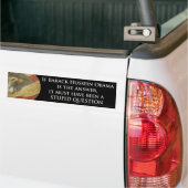 Stomme vraag bumpersticker (Op Truck)