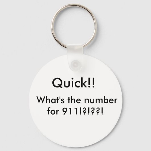 Stomme vraag sleutelhanger (Voorkant)