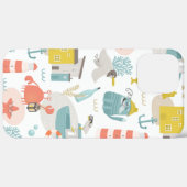 Stomme vreemde zeemdieren. Zee kinder patroon Case-Mate iPhone Case (Achterkant (horizontaal))