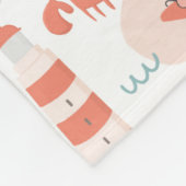 Stomme vreemde zeemdieren. Zee kinder patroon Fleece Deken (Hoek)