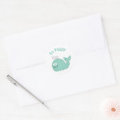 Stomme walvis is blij motivatie sticker (Envelop)