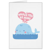 Stomme walvis Je bent een mijne Valentijnsdag groe (Voorkant)