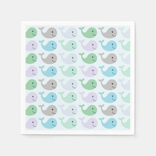 Stomme walvissen servetten (Voorkant)