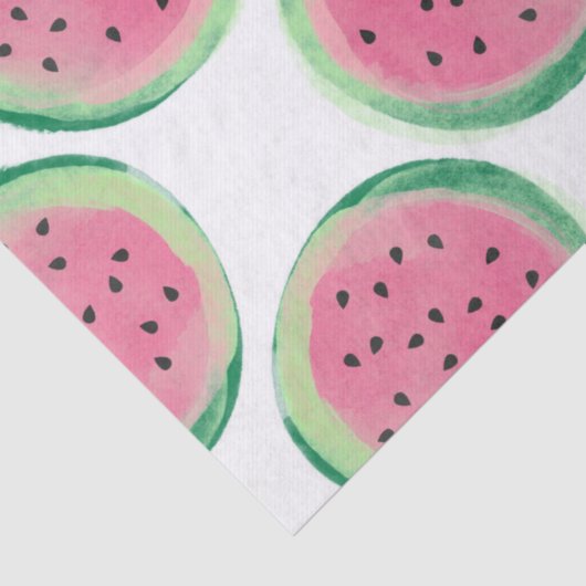 Stomme watermeloenen op witte ontkoppeling tissuepapier (Detail)