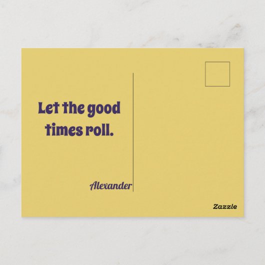 Stomme Waterverf Podle met masker Mardi gras Briefkaart (Achterkant)