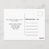 Stomme wij hebben de Nieuwe Aankondiging van het A Briefkaart (Achterkant)