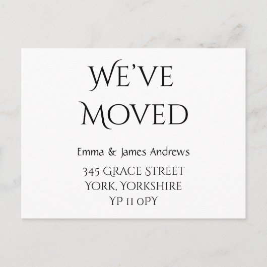 Stomme wij hebben de Nieuwe Aankondiging van het A Briefkaart (Voorkant)