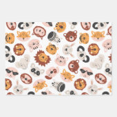 Stomme wilde dieren inpakpapier vel (Voorkant)