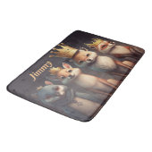 Stomme wilde dieren met kronen badmat (Gekanteld)