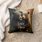 Stomme wilde dieren met kronen kussen (Deken)