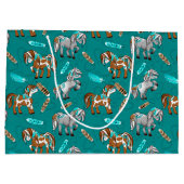 Stomme wilde paarden unisex groot cadeauzakje (Achterkant)