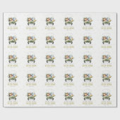 Stomme wilde tropische Oerwouden dieren in de auto Cadeaupapier (Vlak)