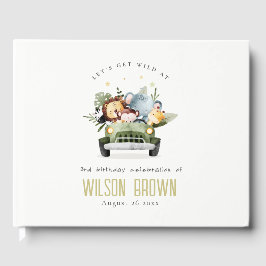 Stomme wilde tropische Oerwouden dieren in de auto Gastenboek