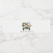 Stomme wilde tropische Oerwouden dieren in de auto Waterfles Etiket (Enkel label)