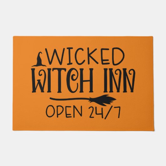 Stomme Witch Home Decor Deurklep Deurmat (Voorkant)